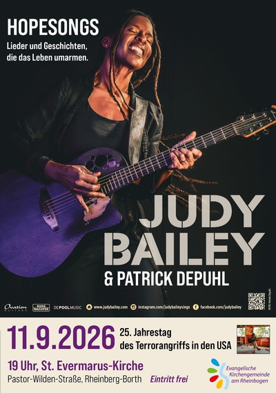 Plakat Judy Bailey Hopesongs 11.09.2026